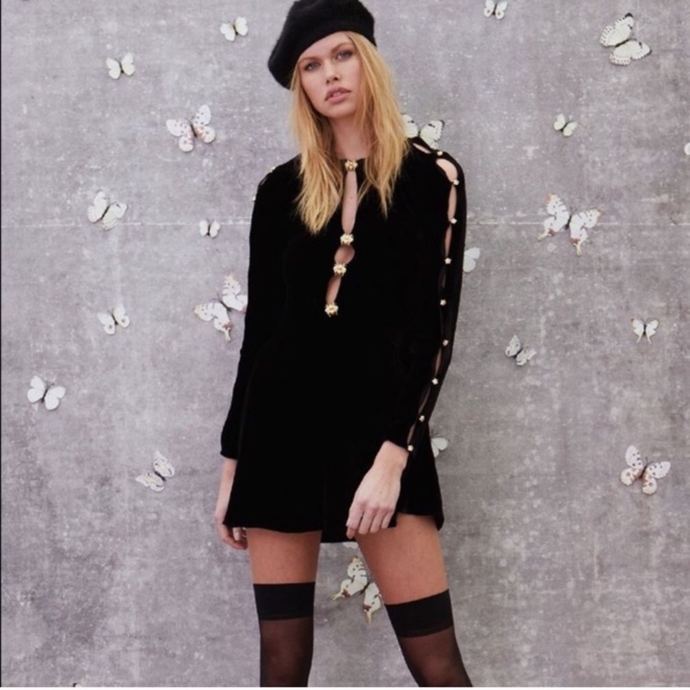 For Love and Lemons Beatrix Velvet Dress